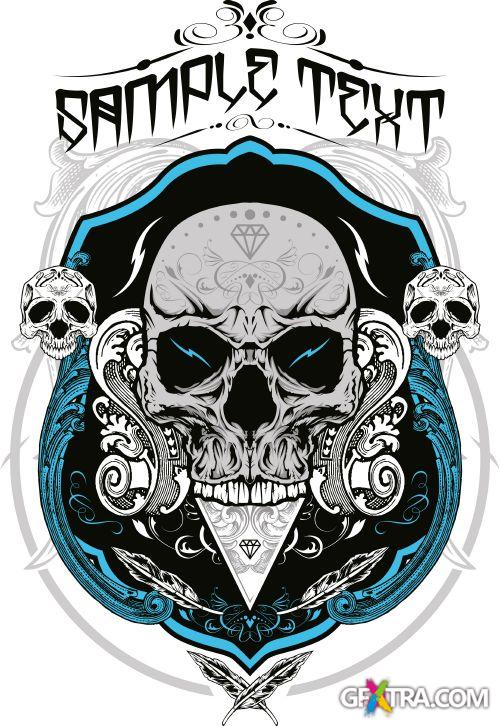 Fantastic Skulls - Shutterstock 55xEPS