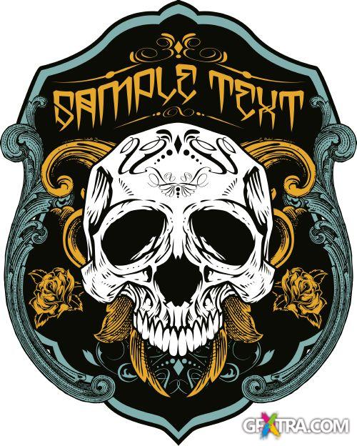 Fantastic Skulls - Shutterstock 55xEPS