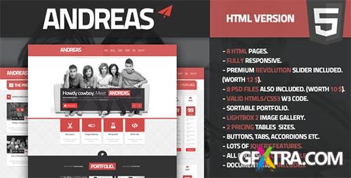 ThemeForest - Andreas - Creative HTML 5 Responsive Template - RIP