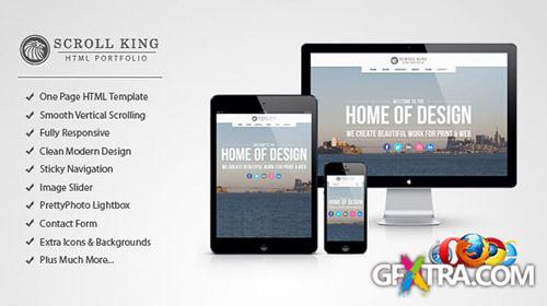 MojoThemes - Scroll King - Responsive HTML Scrolling Portfolio - RIP