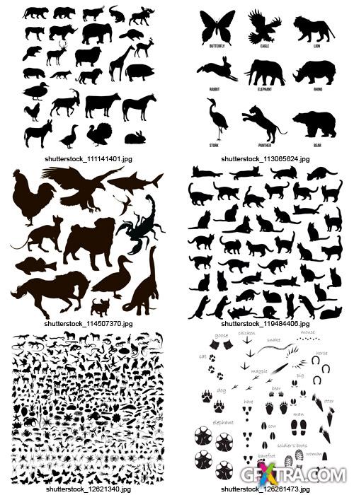 Amazing SS - Animals Silhouettes, 25xEPS