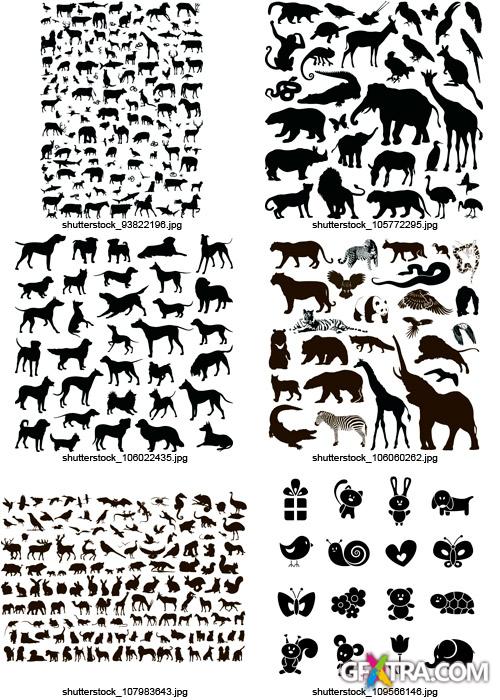 Amazing SS - Animals Silhouettes, 25xEPS