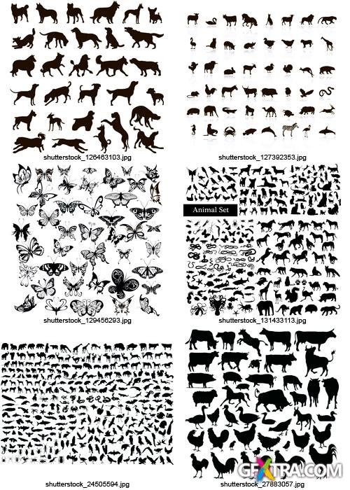 Amazing SS - Animals Silhouettes, 25xEPS