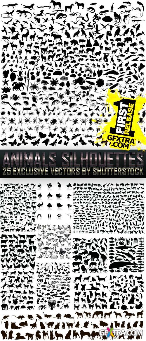 Amazing SS - Animals Silhouettes, 25xEPS