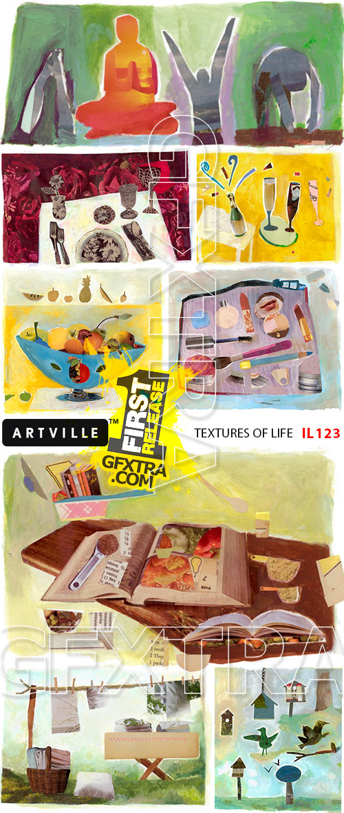 ArtVille Illustrations IL123 Textures Of Life