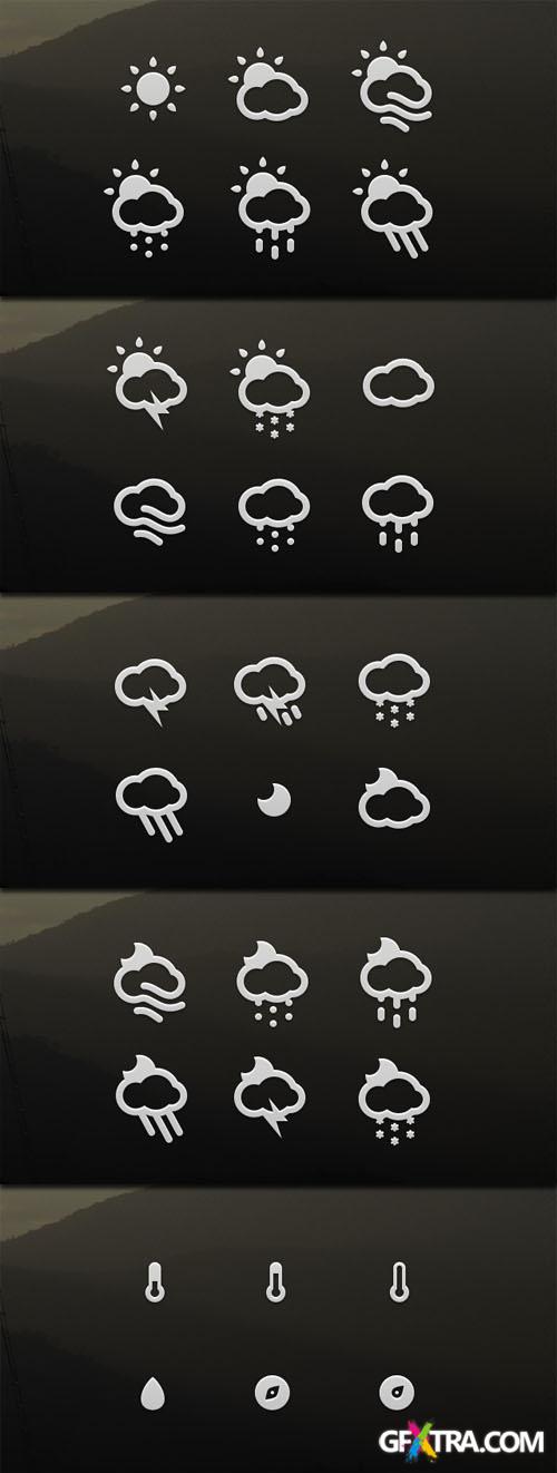 Pixeden - Forecast Weather Icons