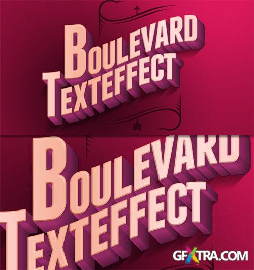 Pixeden - Psd Boulevard Retro Text Effect