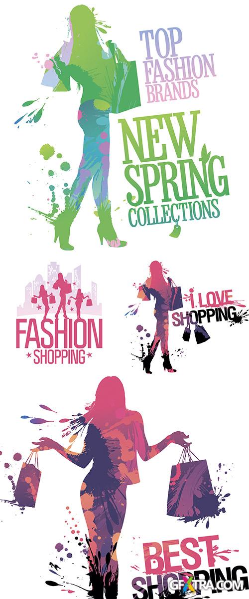 Stock: Fashion shopping design template