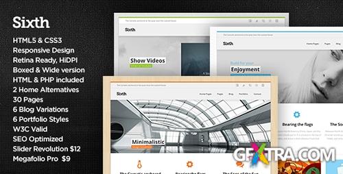 ThemeForest - Sixth - Responsive Multipurpose HTML Template - RIP