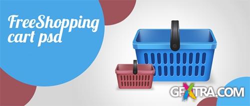 Beautiful Shopping Cart Icon PSD