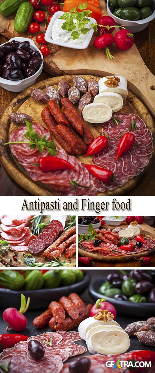 Stock Photo: Antipasti and Finger food