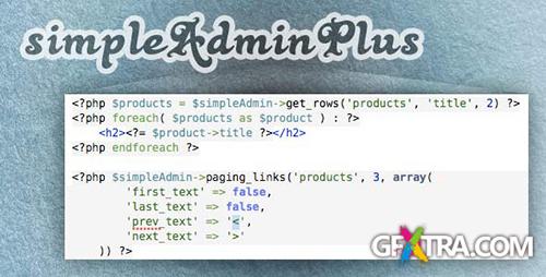 CodeCanyon - simpleAdminPlus - PHP Scripts