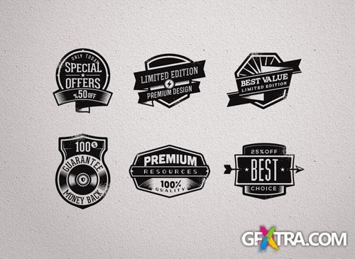 Pixeden - Promo Vector Retro Badges Vintage