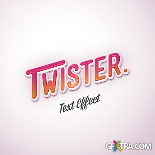 Pixeden - Psd Twister Text Effect