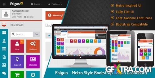 ThemeForest - Falgun - Metro Style Bootstrap Admin Dashboard