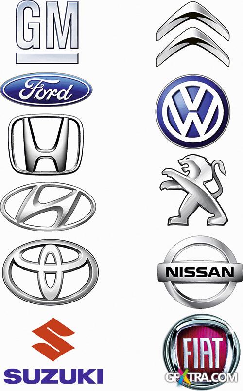 Leading Manufacturers Of Car Logos - Vector Cliparts