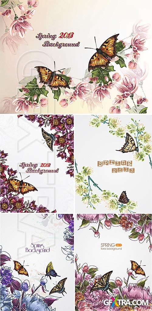 Spring floral backgrounds