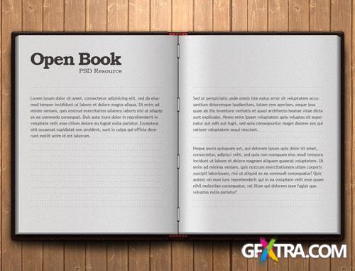 Pixeden - Moleskine Notepad Book Psd