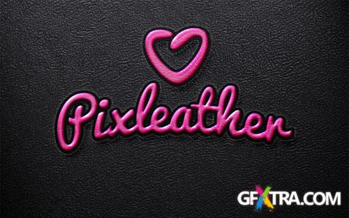 Pixeden - Embossed Leather Psd Text Effect