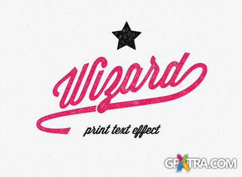 Pixeden - Print Psd Text Effect