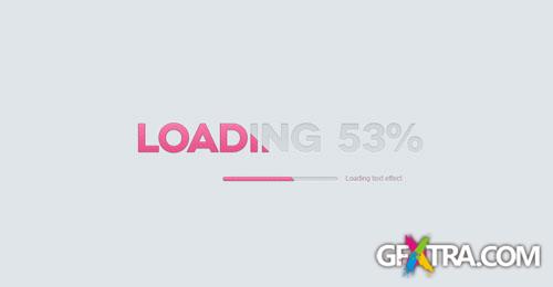 Pixeden - Loading Psd Text Effect