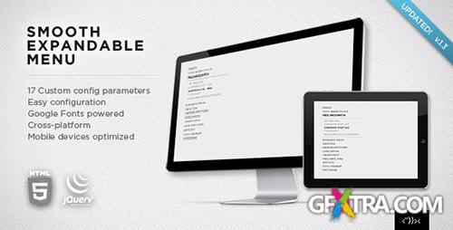 CodeCanyon - Smooth Expandable Menu v1.3