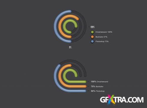 Pixeden - Radial Creative Diagrams PSD