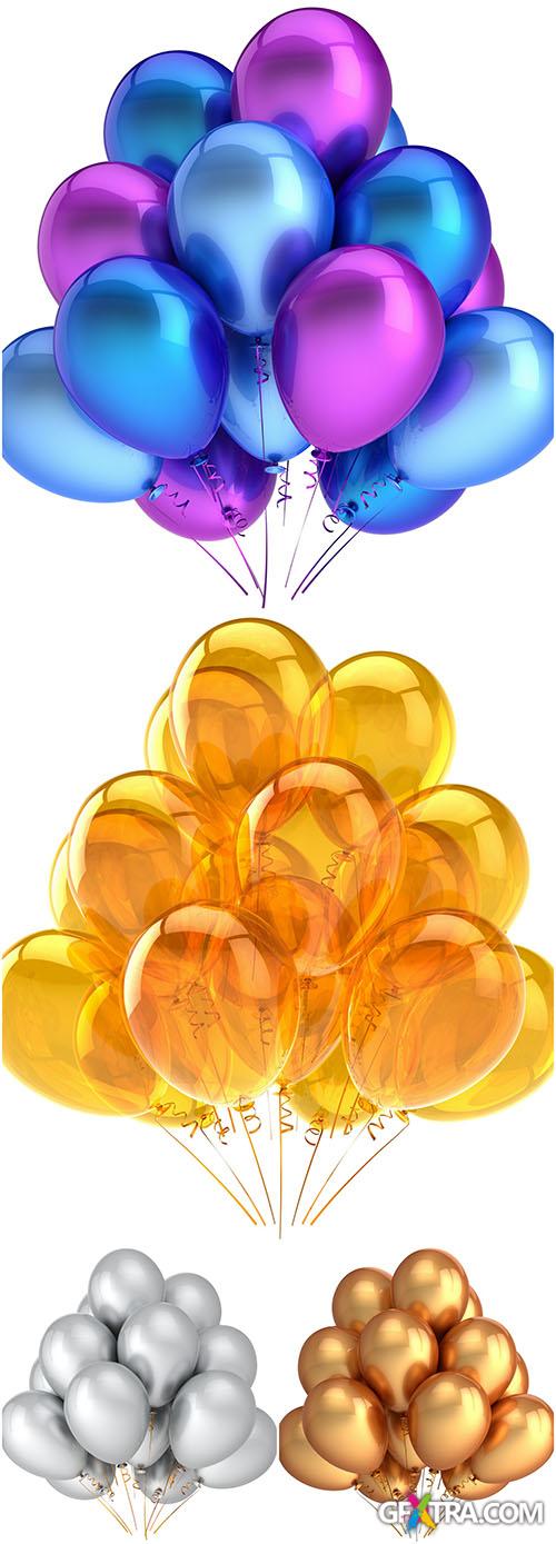 Rastr Cliparts - Colored Party Balloons Images