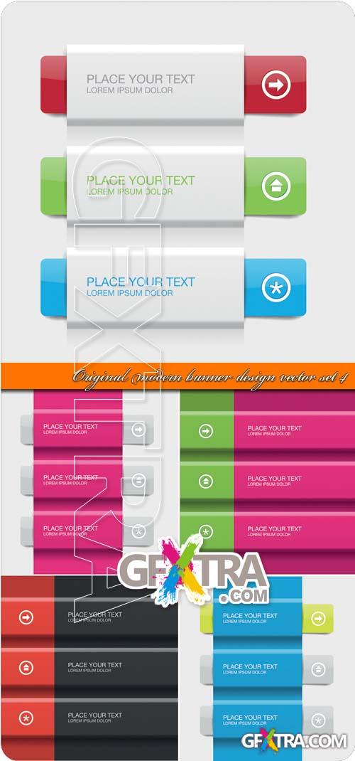 Original modern banner design vector set 4