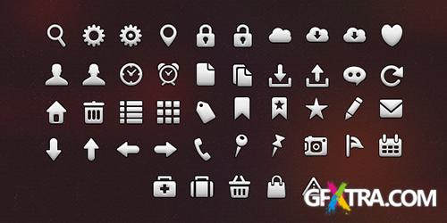 5 iOS Tab Bar Icons (PSD and PNG)