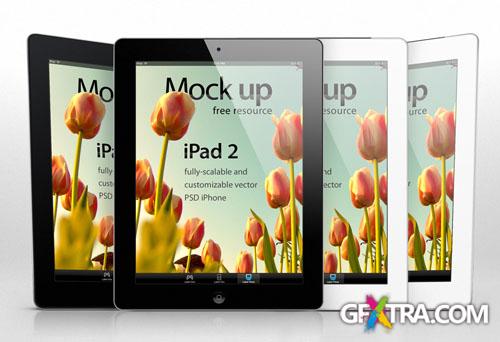 Pixeden - iPad 2 Psd Vector Mockup Template