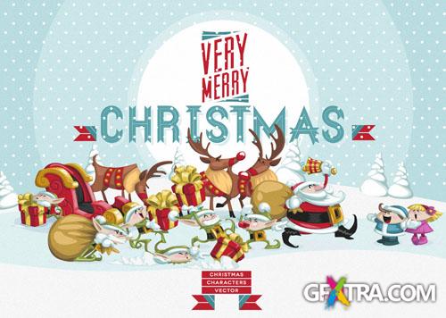 Pixeden - Christmas Vector Art Characters Pack