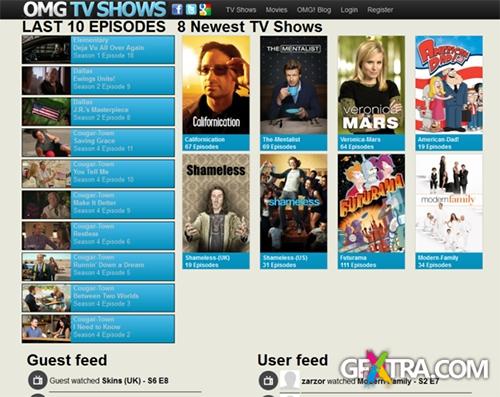 OMGtvscript 1.0 (Make your own online tv show website)