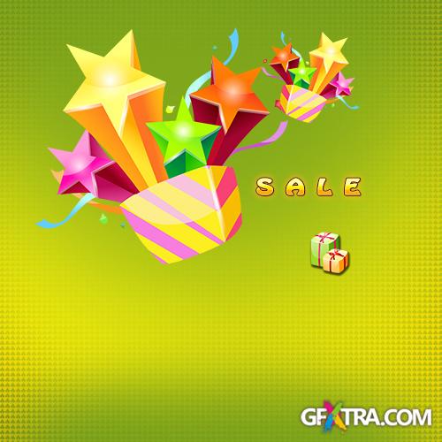 PSD Source - Sale Box Stars