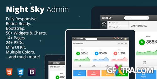 ThemeForest - Night Sky - Ultimate Responsive Bootstrap Admin - RIP