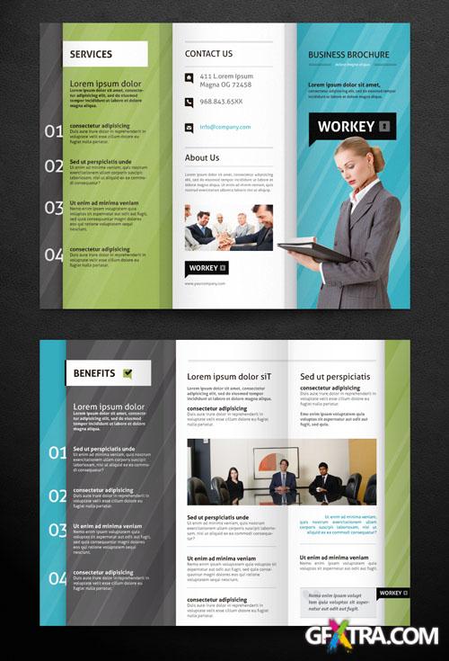 Pixeden - Corporate Tri Fold Brochure Template