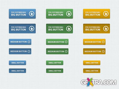 Pixeden - Classic Psd Web Buttons Vol 1