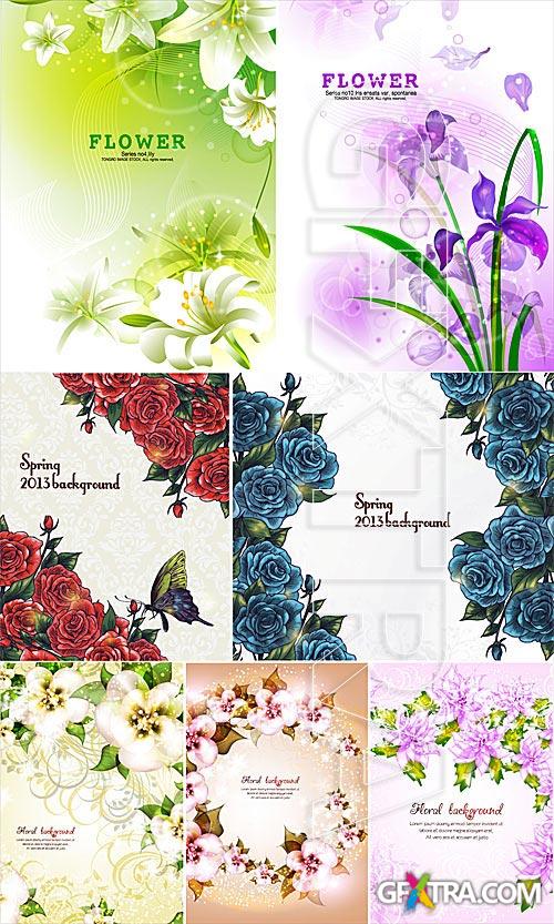 Spring floral backgrounds 2