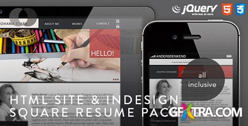 ThemeForest - HTML Site - Square Resume Package - RIP