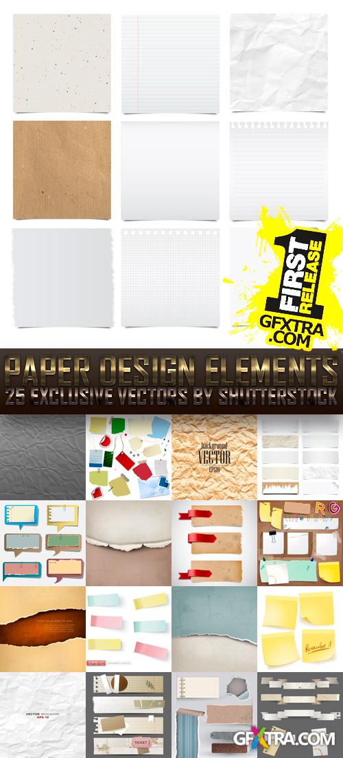 Amazing SS - Paper Design Elements, 25xEPS