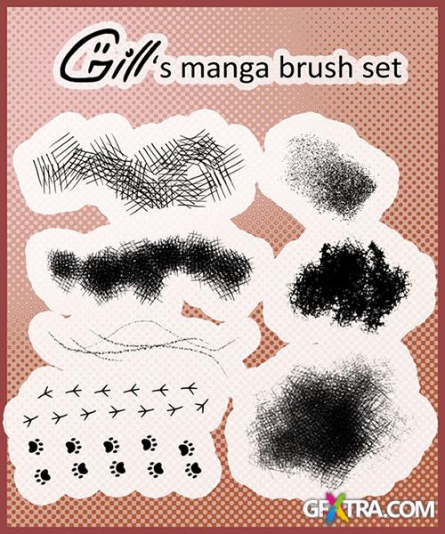 Manga brush set for Photoshop