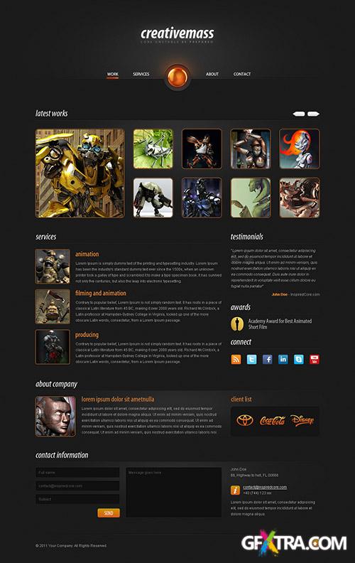 PSD Web Template - Web Portfolio