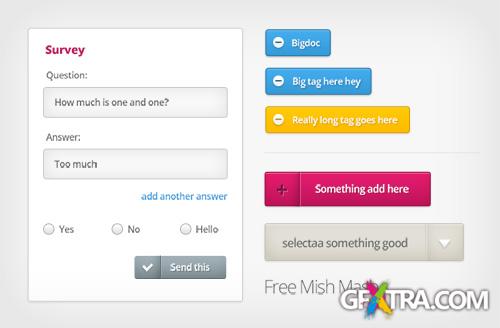 Mini Mix PSD Web Elements - Mish Mash