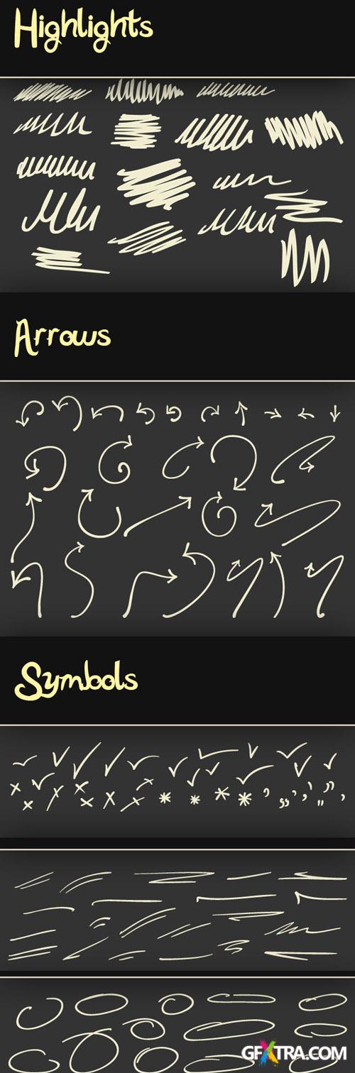 Doodle Symbols PS Brushes