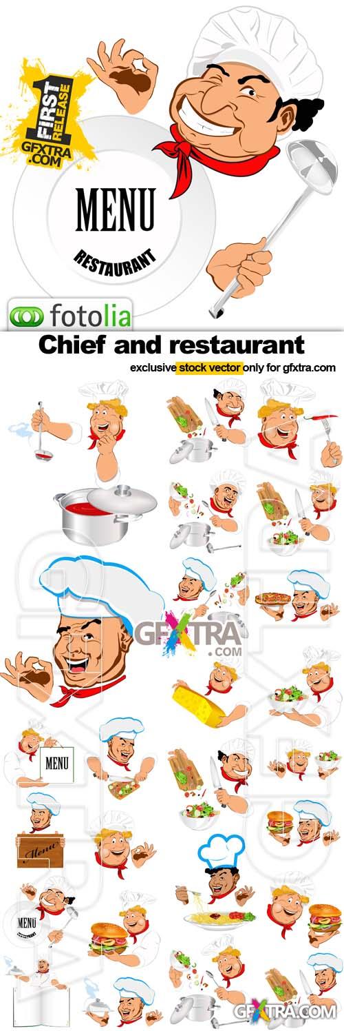 Chief and restaurant - 25xEPS