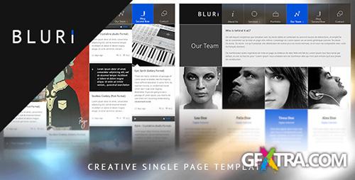 ThemeForest - BLURI Single Page HTML Template - RIP