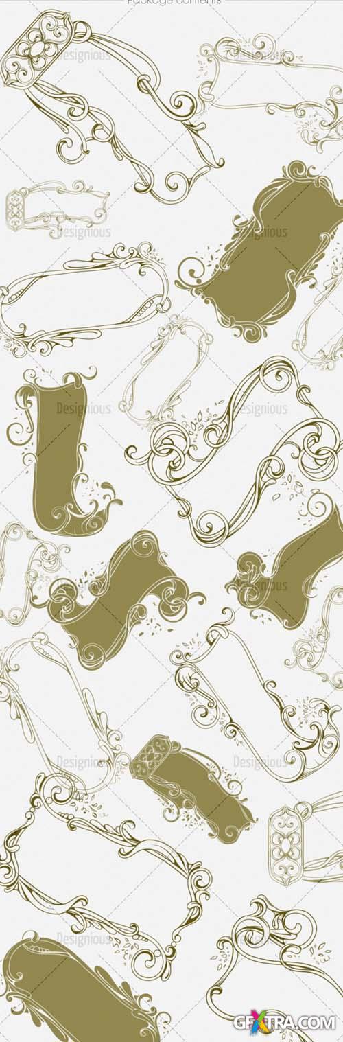 Floral Scrolls PS Brushes Set 51