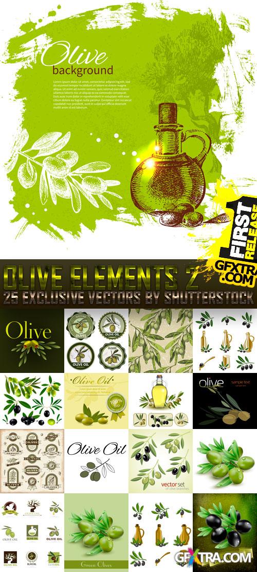 Amazing SS - Collections of Olive Elements 2, 25xEPS