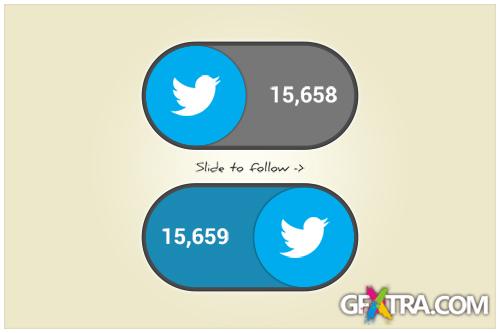 PSD Web Design - Twitter Switch