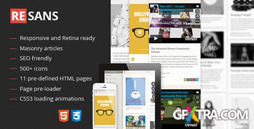 ThemeForest - Resans - Mobile and Tablet Responsive Template - RIP